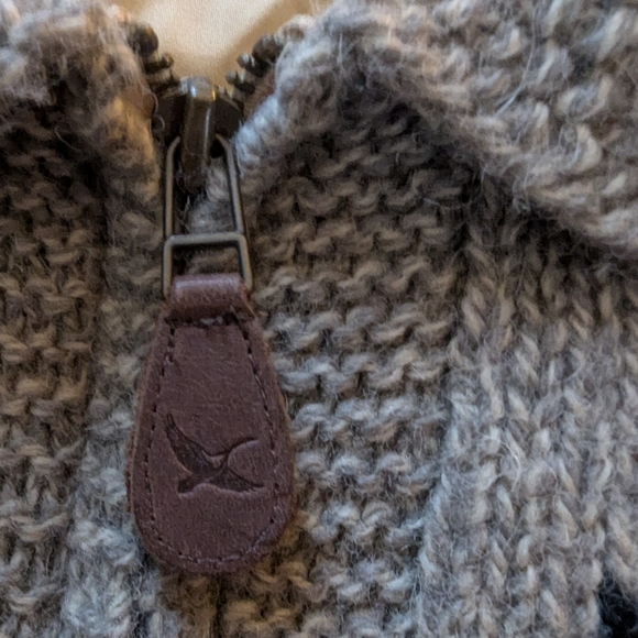 Eddie Bauer Legends lined zip up sweater with skiers xl - Picture 4 of 13